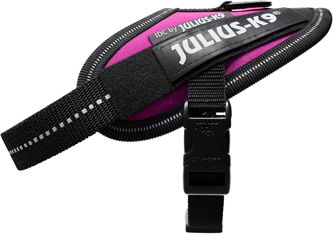 Julius-K9, 16IDC-DPN-B1, IDC Powerharness, Dog Harness, Size: Baby 1, Dark Pink