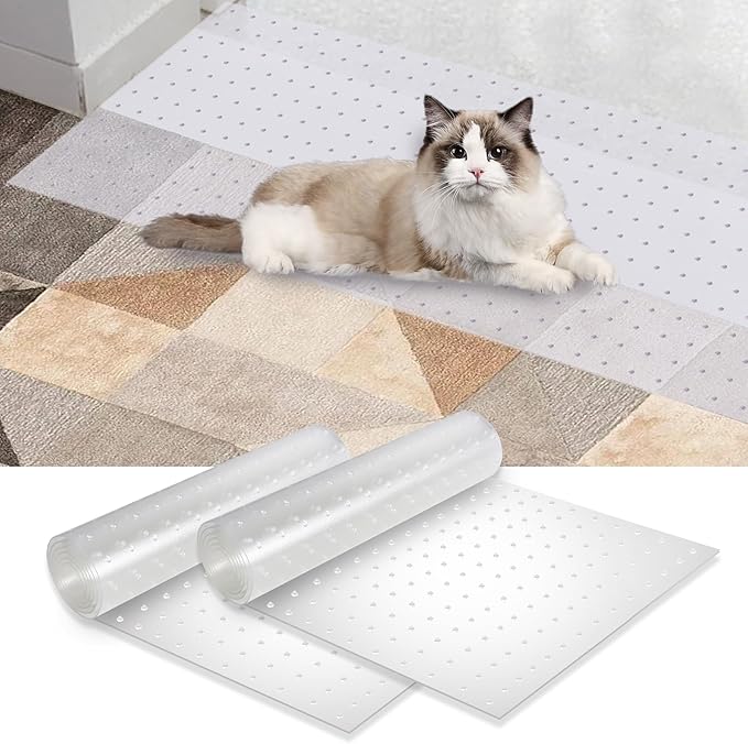 2PCS 3.6 Feet Cat Carpet Protector, Non-Slip Carpet Protector for Pets，Carpet Scratch Stopper from Scratching Carpet at Doorway