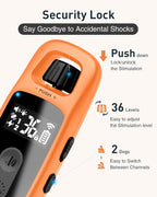 ABBIDOT Shock Collar for Dogs, 3300 FT Dog Training Collar with Remote, IPX7 Waterproof with 4 Training Modes, Rechargeable E-Collar for Small Medium Large Dogs (15-120 lbs)