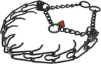 Herm Sprenger Black Stainless Steel Dog Prong Collar with Easy On Assembly Chain Professional Training Pinch Collar for Small Medium Large Dogs Made in Germany (24in x 3.2mm (Neck Size up to 19in))