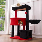 Gardner Pet 41" Cat Tree for Medium-Large Cats, Gothic Cat Tree, Heavy Duty Cat Trees Towers with 2.8in Posts & Washable Top Perches