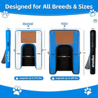 Vapaus Inflatable Dog Boat Ramp Floating Pup Dock Ladder for Water Pool Lake Pontoon Heavy Duty Non-Slip Portable Swim Platform for Swimming Upgraded D-Rings & Accessories for Large Dogs Up to 260lbs