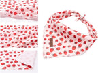 Lionet Paws Dog Bandana,Fabric Pink Dogs Kerchief for Small Medium Large Dogs,Dog Cotton Triangle Bibs Scarf for Girl Boy