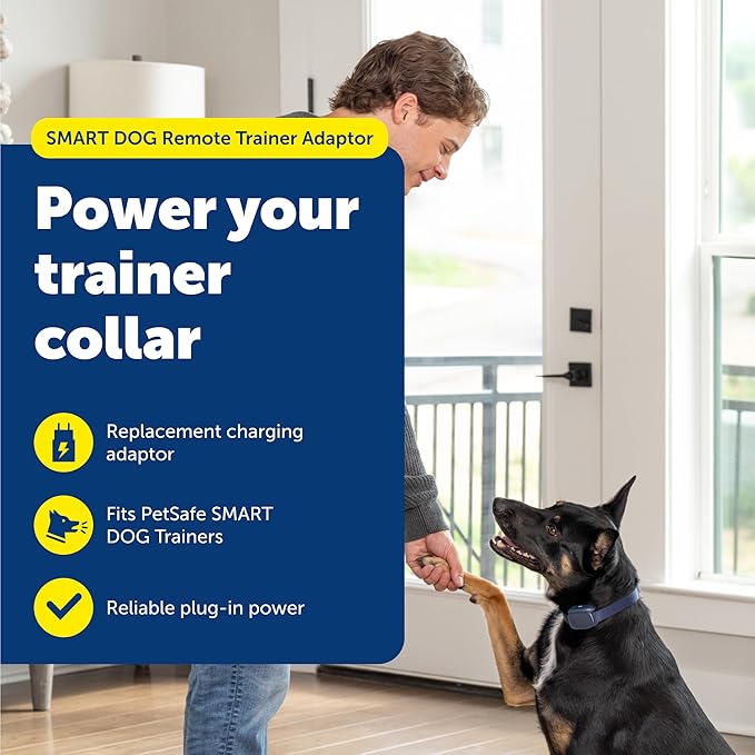 PetSafe Smart Dog Remote Trainer Adaptor - Replacement Wall Charger for PDT00-15748 Collar - Compact Direct Plug-in Adaptor - Durable Reliable Power Accessory