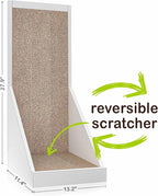 WAY BASICS Cat Scratching Post Standing Scratcher Scratch Pad (Tool-Free Assembly)