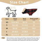 Winter Coat for Small and Medium Dogs, Puppy Plaid Jacket, Cotton Coat for Cold Weather, Windproof Warm Dog Garments, Pet Thickened Outfits Indoor Outdoor, Red L