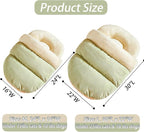 Cat Bed - Cat Cave Bed for Indoor Cats and Small Dogs, Cute Slipper Cat Cave Bed Cat House, Cozy & Soft Plush, Anti-Slip &Durable, Washable for Kittens and Puppies Under 15 lbs (24"x16", M, Green)
