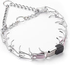 Herm Sprenger Chrome Plated Steel Dog Collar with Quick Release ClicLock Buckle O-Ring Biothane Insert Training Collar Made in Germany (Pastel Purple, 22in x 3.0mm(Neck Size up to 18-19in))