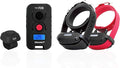 Educator FOB 300 Yard Dog Training Collar with Remote and Finger Button, Humane Stimulation, Pavlovian Tone, Waterproof, Odorproof Biothane Collar, Night Light, Rechargeable, 2 Dog (USA Only), Black