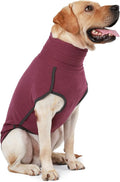 Dog Sweater Pullover Cold Weather Vest for Dogs Dog Sweatshirt & Jacket for Indoor and Outdoor Use (Large, Wine red)