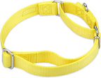 Hyhug Martingale Dog Collar Medium Yellow |Escape - Proof Heavy Duty Nylon Durable No Slip, Ideal for Training & Daily Walks
