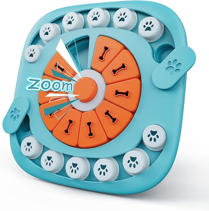 Dog Puzzle Toys, Interactive Treat Puzzle Dog Toy for IQ Training & Mental Stimulating, Squeaky Design for Large, Medium, Small Dogs