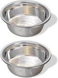 Greendale - 2 Pack - 3.8 Cup Capacity - Stainless Steel Metal Dog Bowls - Perfect for Dog Food and Water. Wrong Size? Click to Look at Our Size Options.