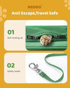 MIDOG Cat Carrier Soft for Small to Medium-Sized Cats,Up to 25 Lbs, TSA Airline Approved Soft Sided Pet Carrier