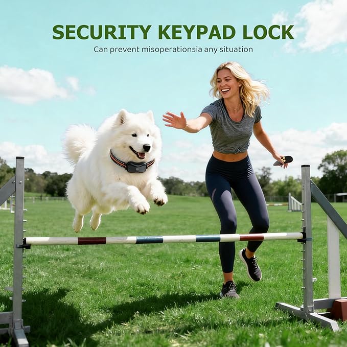 Shock Collar for Dog - 3300FT Dog Shock Collar with Remote, IP67 Waterproof Training Collar with 3 Modes & LED Light, Rechargeable e Collar for Large Medium Small Dogs