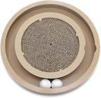 Best Pet Supplies Catify Cat Scratcher, Fun Interactive Scratchers, Posts, Poles, Claw Safe, Furniture Saver Indoor Play Support Natural Cat Behaviors Heavy Duty - Scratch & Spin, 15.75 x 15.75"