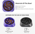 2PCS Slow Feeder Dog Bowls, Pet Supplies That Slow Down Eating, Pet Food Bowls, Maze Dog Puzzle Feeder for Medium Breed