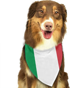 Dog Bandanas Italian Flag Pet Bandana Scarf Triangle Bibs Kerchief Accessories for Dogs Cats