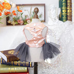 Fashion Sweet Puppy Dog Blingbling Princess Skirt Pet Dog Lace Cake Camisole Tutu Dress J-Pink L