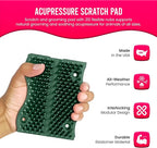 The Original ScratchnAll Animal Scratch Pad, Flexible Acupressure Nubs & Interlocking Design, Very Durable & All-Weather, Great for Domestic, Barnyard and Zoo Animals - USA Made, Hunter Green