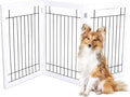 Internet's Best Traditional Wire Dog Gate - 3 Panel - 30" Tall - White