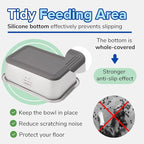 PEDAY 2.64 Gallon Extra Large Dog Water Bowl, 18/8 Human Grade Stainless Steel - Silver Nonslip