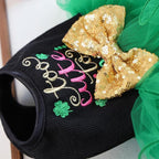 Furbabycare® Elegant Sweet St. Patrick's Day Puppy Dog Blingbling Princess Skirt Pet Dog Lace Cake Camisole Tutu Dress B-Green-3 X-Small