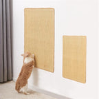 Cat Scratcher Mat Natural Sisal Fabric Cat Scratching Pad Couch Protector Horizontal Floor Cat Carpet Easy Use for Indoor Cats, Beige 1, 30" x 30"