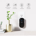 SECRUI Doorbell–Doorbell Wireless Kits for Front Door – Battery Operated Doorbell with 52 Chimes, Flash Lights, 5 Volume Levels – Waterproof Modern Doorbell (1 Push Button 1 Receiver)