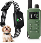Small Shock Collar for Small Dogs，1300FT Dog Training Collar with Remote，4 Training Modes - IP67 Waterproof Rechargeable, Beep, Vibration, Safe Shock, IR for Small & Medium Dogs(5-30Lbs，Green)