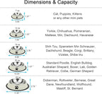 Stainless Steel Dog Bowls, Food and Water Non Slip Anti Skid Stackable Pet Puppy Dishes for Small, Medium and Large Dogs (2 Pack)