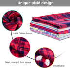 Spring Dog Bandana Small-Dog Scarf Vibrant Color Pink Green Plaid Printing Adjustable Bib Handkerchief Accessories for Small Dogs Cats (S)
