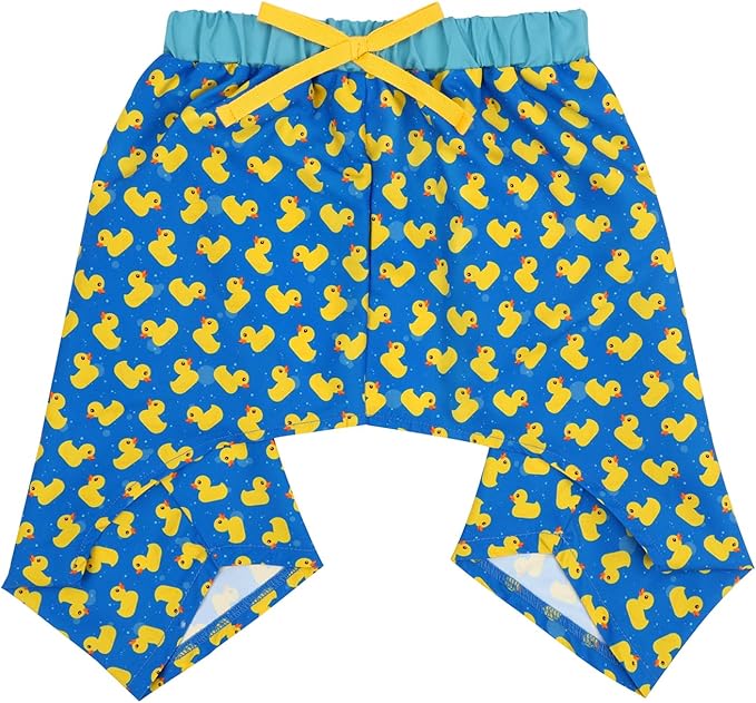 HDE Dog Swim Trunks Hawaiian Board Shorts Beach Pool Swimsuit for XS to XXL Dogs Rubber Ducks - XS