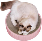 Cardboard Cat Scratcher Round Cat Scratching Board Cardboard Bowl Nest Pet Scratch Scratching Pad Lounge Bed Corrugated Paper Design for Clawing and Resting