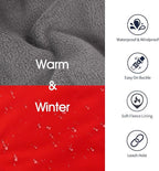 IECOii Extra Warm Dog Coat - Reflective Adjustable Jacket With Buckle Fleece Turtleneck for Cold Weather - Soft Winter Coat for Small Medium Extra Large Dogs