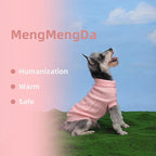 Dog Warm Winter Sweater MengMengDa Pet Clothes Puppy Knitwear for Small to Medium Dog Outfits (Pink XL)