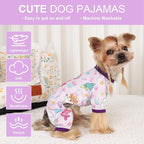 Dog Pajamas Pjs Spring Summer Dog Clothes for Small Dogs Girl Boy, Soft Stretchy Tiny Chihuahua Yorkie Puppy Clothes Doggie Onesies Cat Pet Jammies Outfit, Mermaids, S