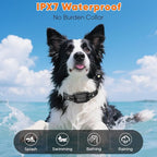 Dog Shock Collar 2 Dogs, 3300ft Dog Training Collar with Remote, Real-time Dual-Channel Remote with 3 Training Modes, Beep, Vibration, Safety Shock, Light, Fits 8-120 lbs All Breeds Sizes - Blue