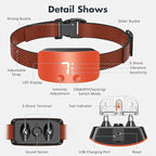 NBJU Bark Collar for Dogs,Rechargeable Anti Barking Training Collar with 7 Adjustable Sensitivity and Intensity Beep Vibration for Small Medium Large Dogs