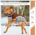Dog Winter Jacket Cozy Reflective Waterproof Windproof Warm Pet Garment,Comfortable Cold Weather Fleece Apparel Outfits with Zipper Closure for Small Medium Large Dogs Puppy Walking,X-Small