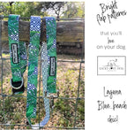 Lucky Love Dog Martingale Collar and Leash Set, Premium No Slip Martingale Collar for Medium Boy Dogs, Great for Whippets, Greyhounds, and More (Medium, Blue Laguna - Combo)