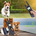 NVK Shock Collar, Dog Training Collar with Remote for Medium Large Dogs, Rechargeable Dog Shock Collar with Shock, Vibration, Beeps Modes, IPX7 Waterproof, Range up to 1600Ft