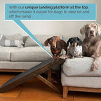 Dog Ramp for Couch, by DoggoRamps – Furniture Quality Solid Hardwood Ramp for Dogs to Get on Couch with Platform Top & Non-Slip Grip – Dog Couch Ramp for Small & Medium Dogs – 100% Made in N America
