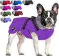 Doglay Dog Jacket Waterproof Dog Coat with Harness Built in, Christmas Puppy Winter Coat Reflective Turtleneck Puffer Snow Jackets for Small Medium Large Dogs