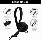 BELLA & PAL Step in Vest Harness for Small and Medium Dogs, No Pull Small Dog Harness with Leash Set, Comfortable Air Mesh Dog Vest Harness with Reflective Strip (Deep Black, M)