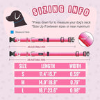 Martingale Collar for Dogs Large Medium Small Heavy Duty Buckle Dog Collar with Tag Ring Reflective Nylon Gradient Dog Collar No Pull Training Collar