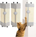 BNOSDM 3 Pack Cat Wall Corner Scratcher for Indoor Cats Walls Mounted Sisal Scratch Board Protector Vertical Anti Scratching Pad Protect Furniture Pet Wear Resistant Mat for Door Sofa