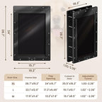 XL Dog Door for Door, Never Rust Plastic Extra Large Doggy Door for Interior and Exterior Doors, X Large Pet Door with 2 Magnetic Flaps, Closing Panel, Dog Doors for Pets Up to 220LB
