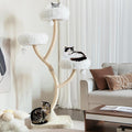 PETSITE 70" Tall Cat Tree, Cat Tower with Scratching Posts and Board, Multi-Level Cat Tower for Large Cats 20 lbs+ with 3 Cozy Perches and Dangling Balls, Modern Cat Tree for Indoor Cats Large Adult