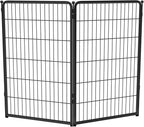FXW Homeplus Unleashed Indoor Dog Playpen - Stress-Free and Safe Play, Heavy Duty 45 Inch 2 Panels Dog Pen for Large Dogs, Black│Patented